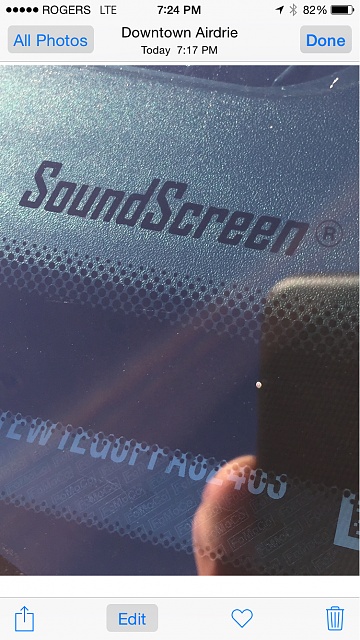 Ford edge windshield soundscreen