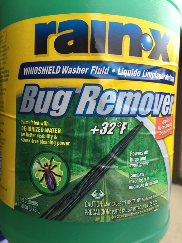 Bug Remover Windshield Washer Fluid