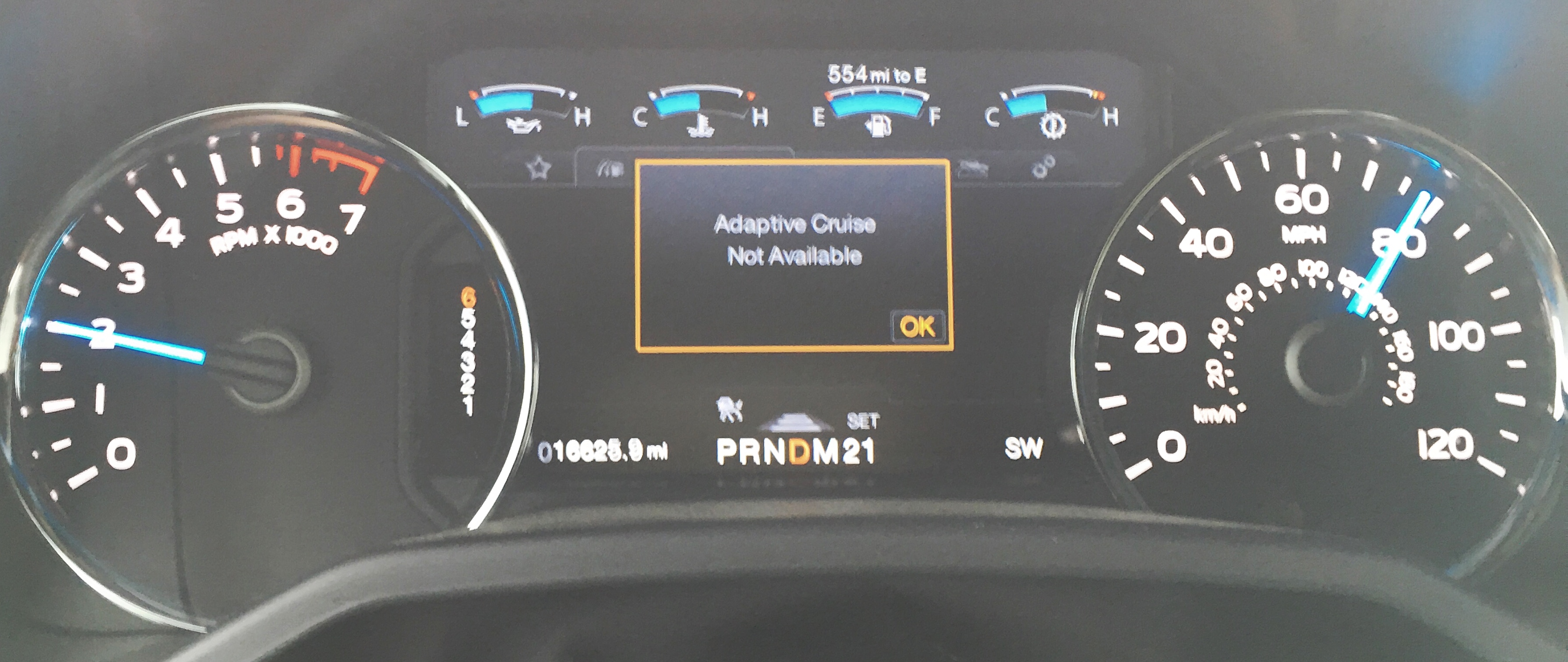 ford expedition adaptive cruise control not available