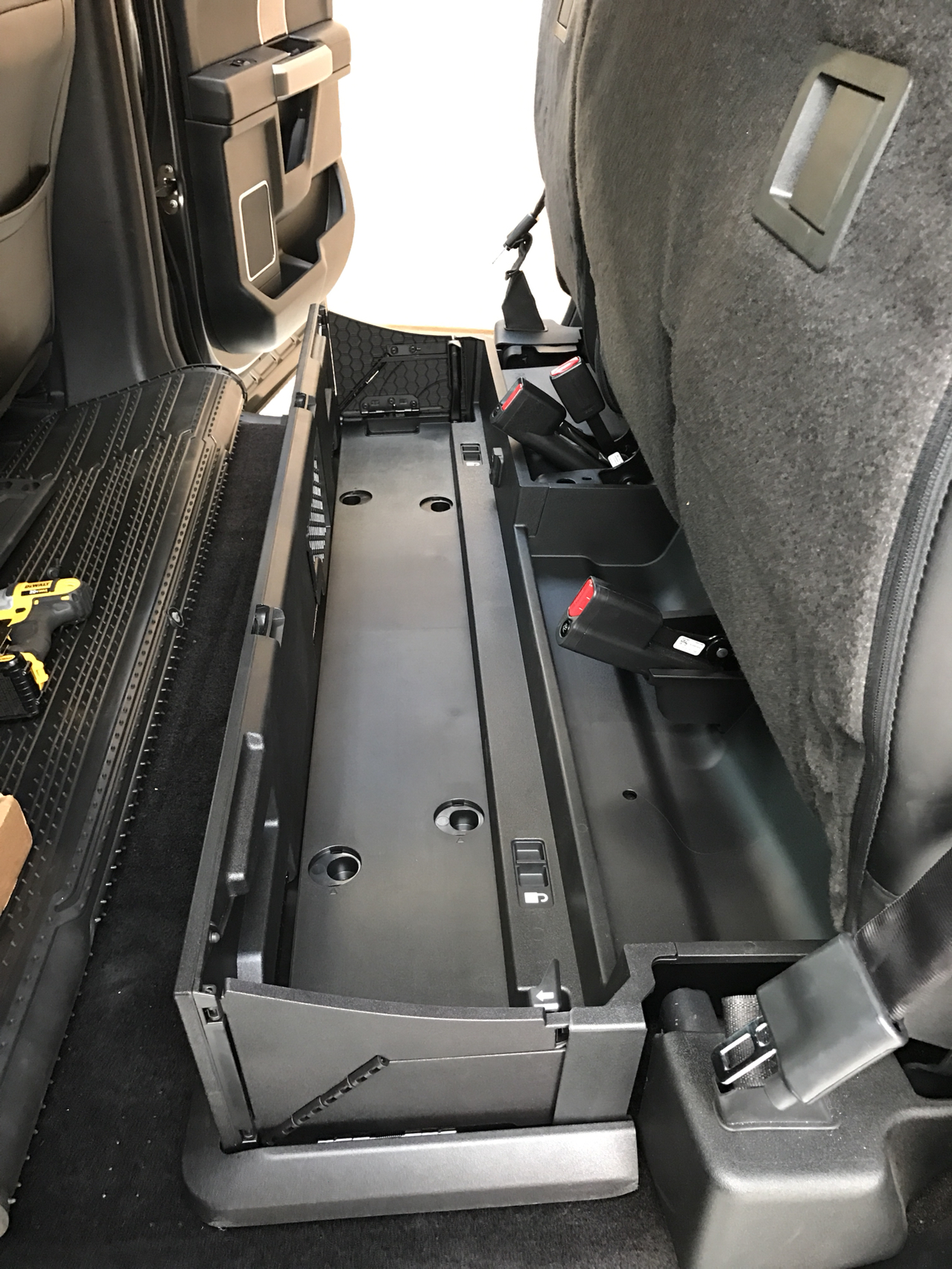 Under seat storage from '17 Super Duty Ford F150 Forum Community of Ford Truck Fans