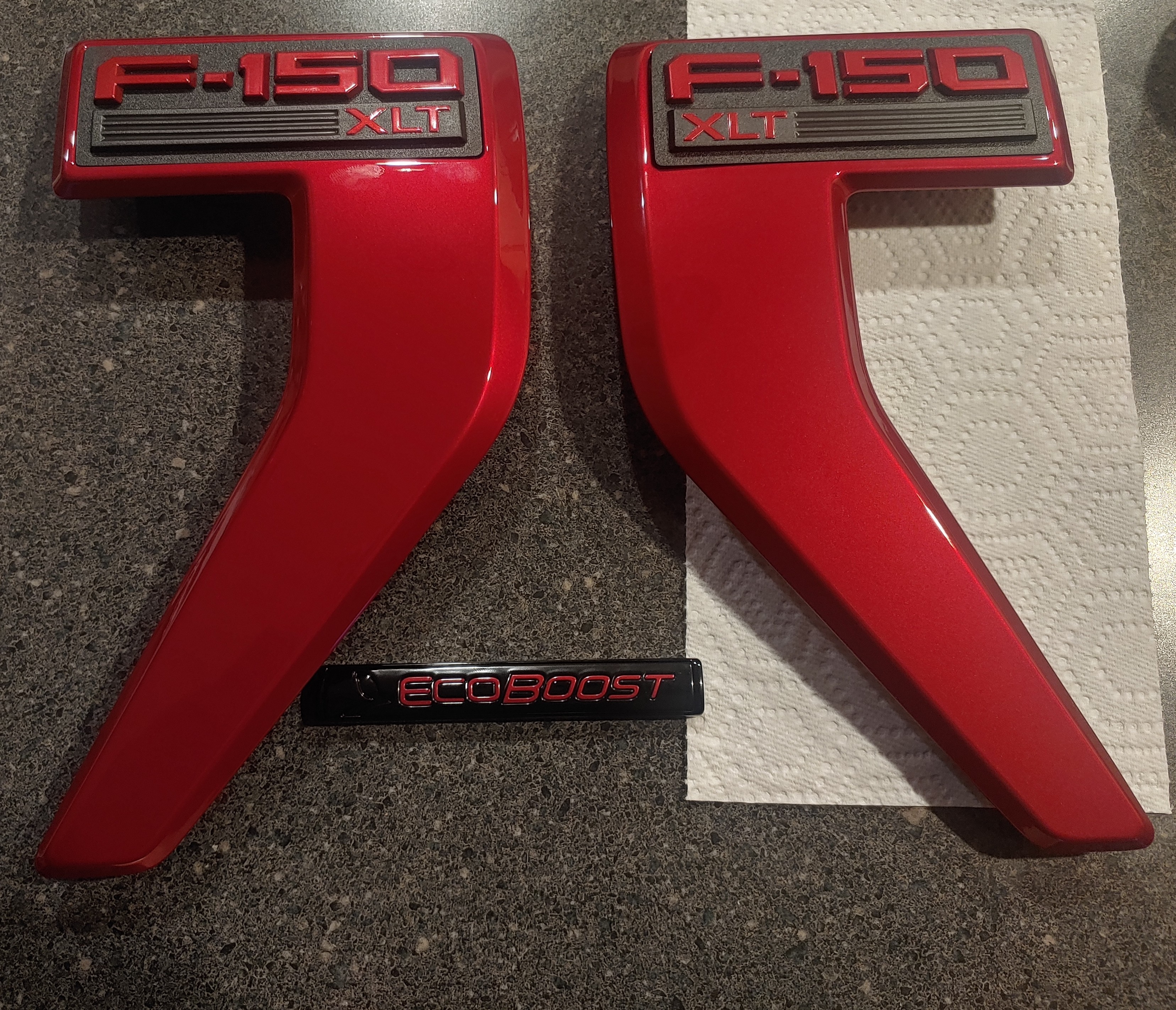 2021+ OEM Ford F-150 Fender Emblem Badges Custom Painted, badges 150