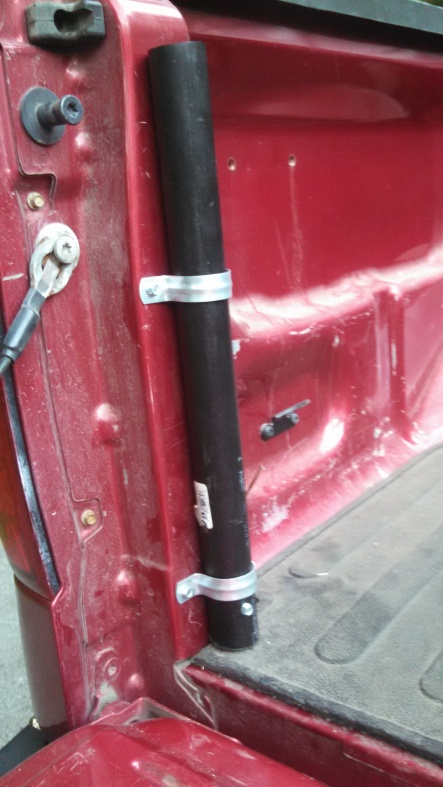 homemade flagpole for truck