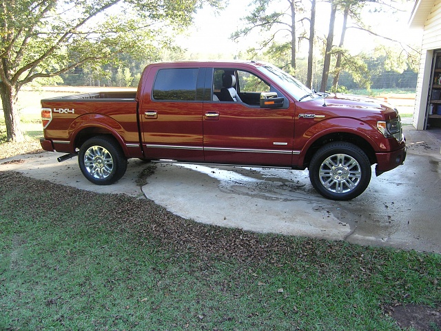Ford f150 platinum ruby red