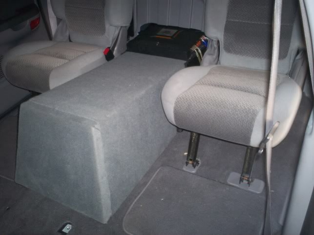 rear seat center console sub box