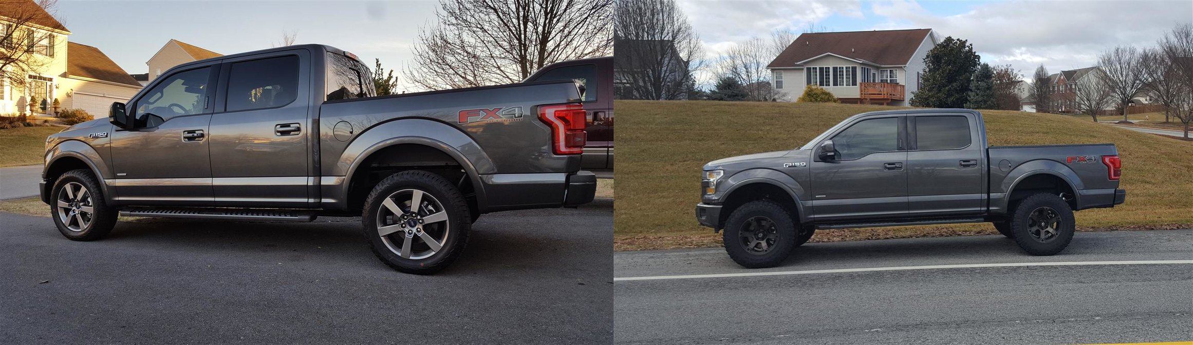 Lift Vs Level overall height gain and rise quality Ford F150