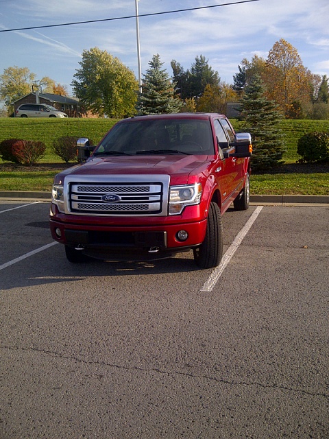 2013 Ford f 150 platinum red #5