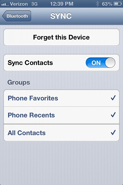 Iphone 4 bluetooth issues with ford sync #3
