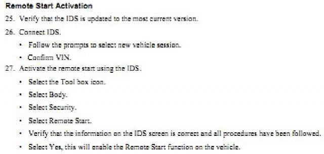 Dealer installed ford remote start #6