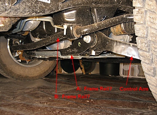 Where to place the jack on a ford f150 #5