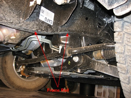 Where to place the jack on a ford f150 #9