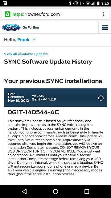 Ford sync make bluetooth audio default #3