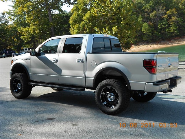 Ford f150 silver lifted #4