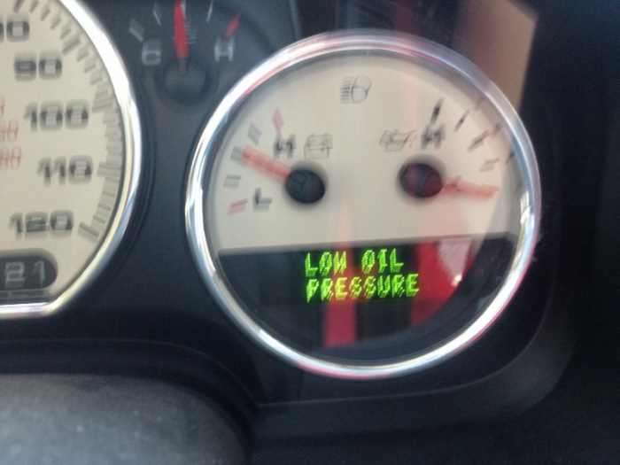 oil pressure gauge low