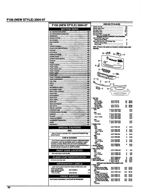 Ford f-150 1998 parts list schematic #3