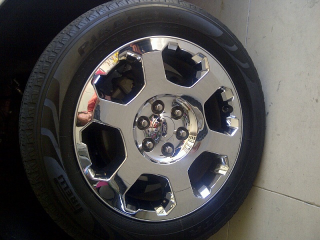 Ford 20 inch chrome clad wheels #8