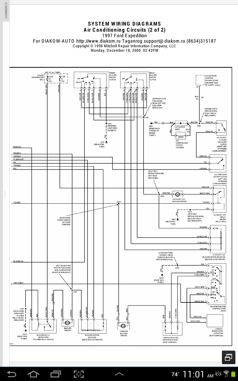 Electrical/HVAC gurus...question about Expy blower console wiring
