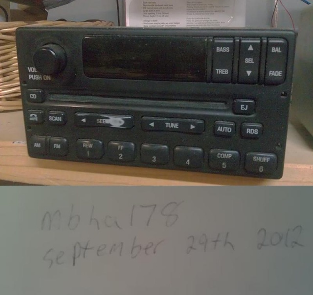2001 Ford f150 stock stereo
