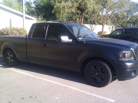 Flat black ford f150 #5