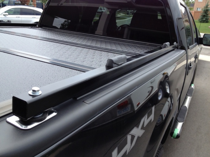 bike rack over truck bed cover
