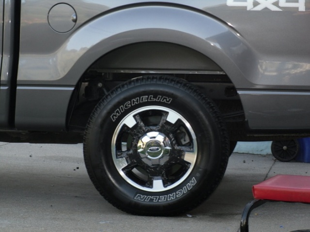 Ford stock rims painted black