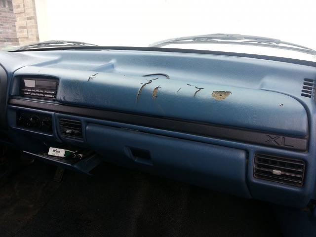 Ford dashboard paint