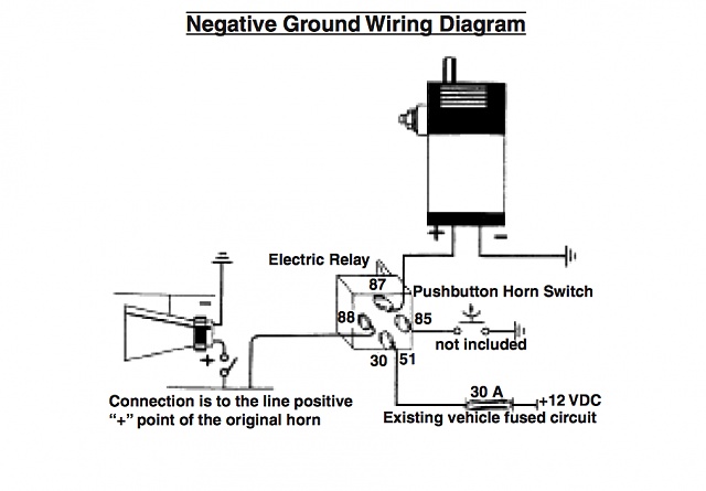 Push Button Horn Wiring Diagram - Wiring Diagram